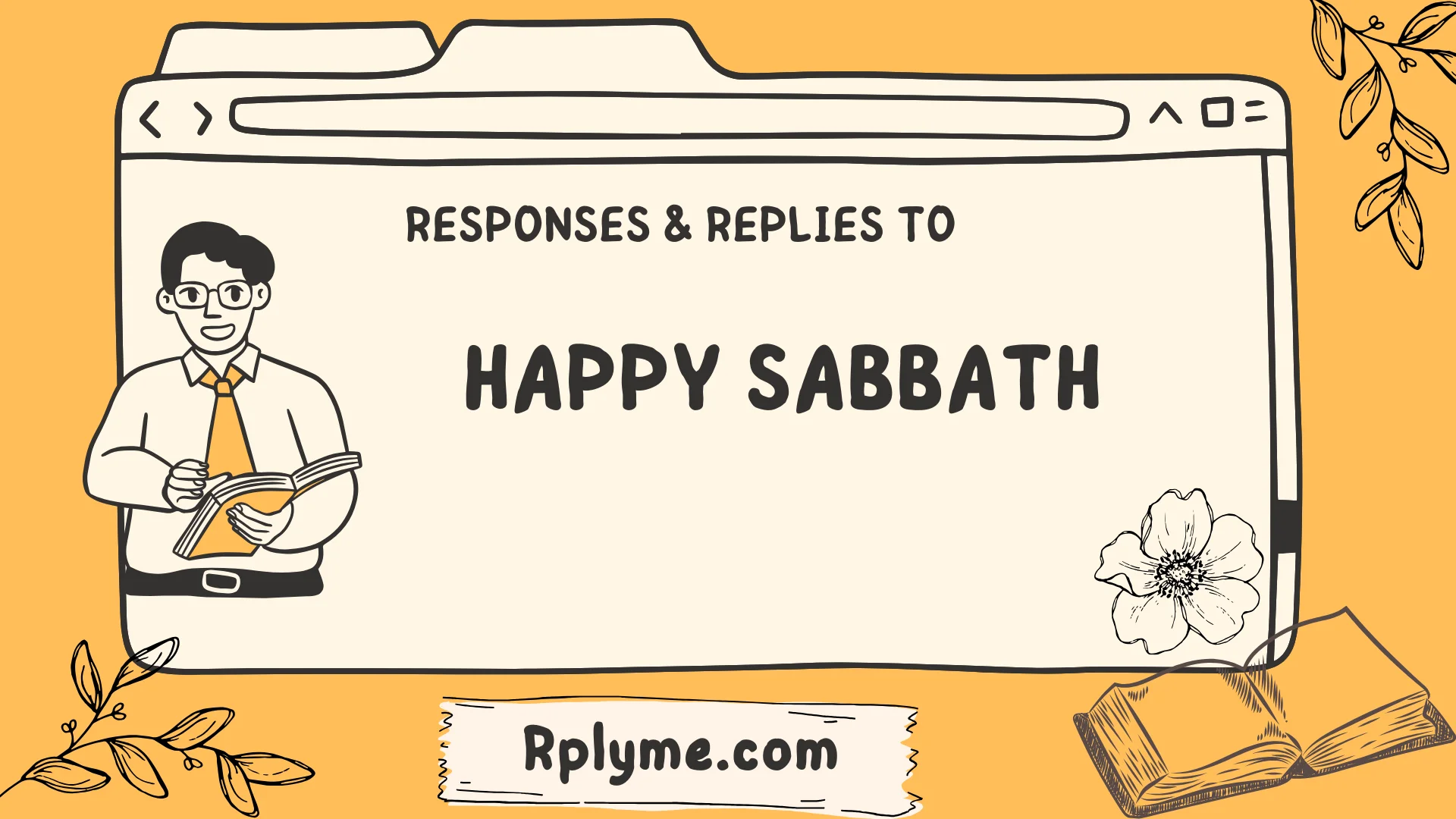 responses to happy sabbath